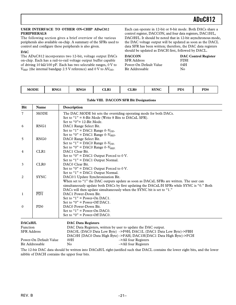 Aduc812 | Analog Devices ADuC812 User Manual | Page 21 / 56