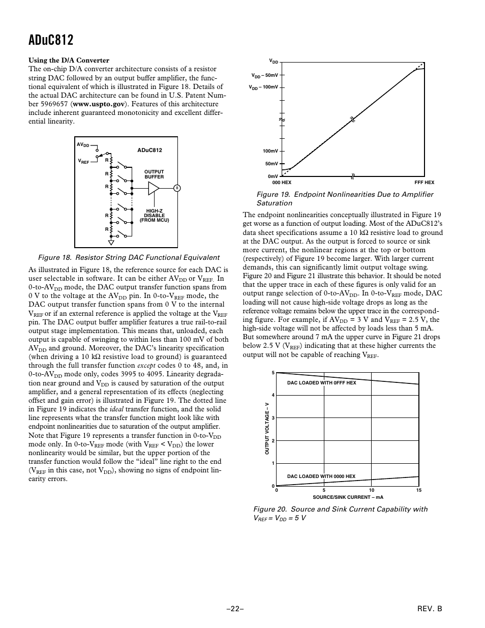 Using the d/a converter, Aduc812 | Analog Devices ADuC812 User Manual | Page 22 / 56