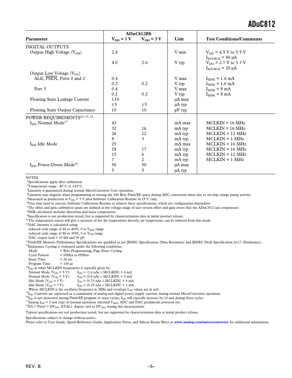 Aduc812 | Analog Devices ADuC812 User Manual | Page 5 / 56