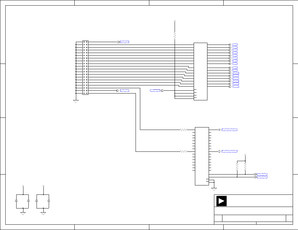 Hsc interface, Ad12, Ad10 | Ad14, Ad13, Ad15, Ad11, Dai_p15_gp1, Dai_p16_gp2, Exp_cs1 | Analog Devices SHARC 82-000805-01 User Manual | Page 31 / 35