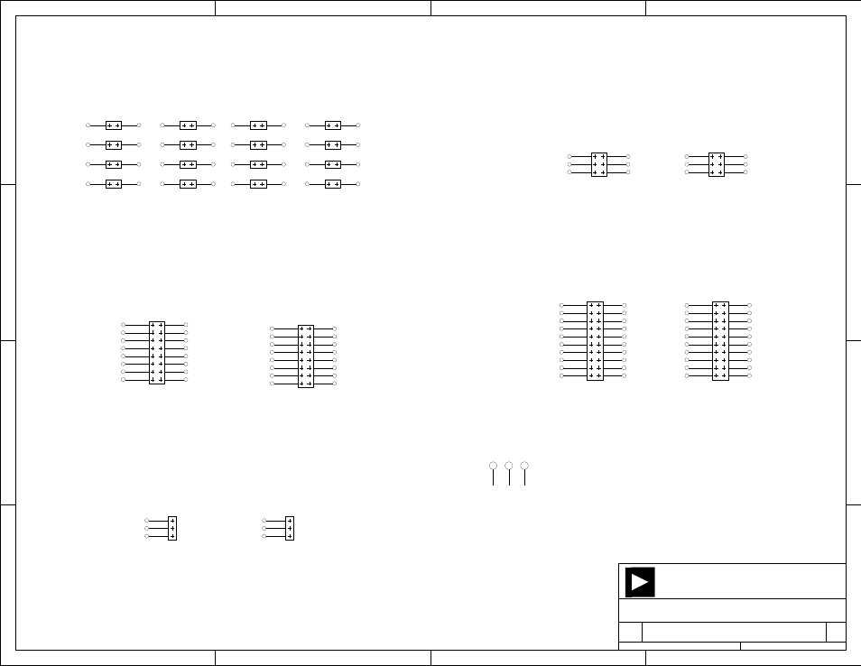 Breadboard area footprints, Devices analog, Title size board no. date sheet of | Analog Devices SHARC 82-000805-01 User Manual | Page 33 / 35