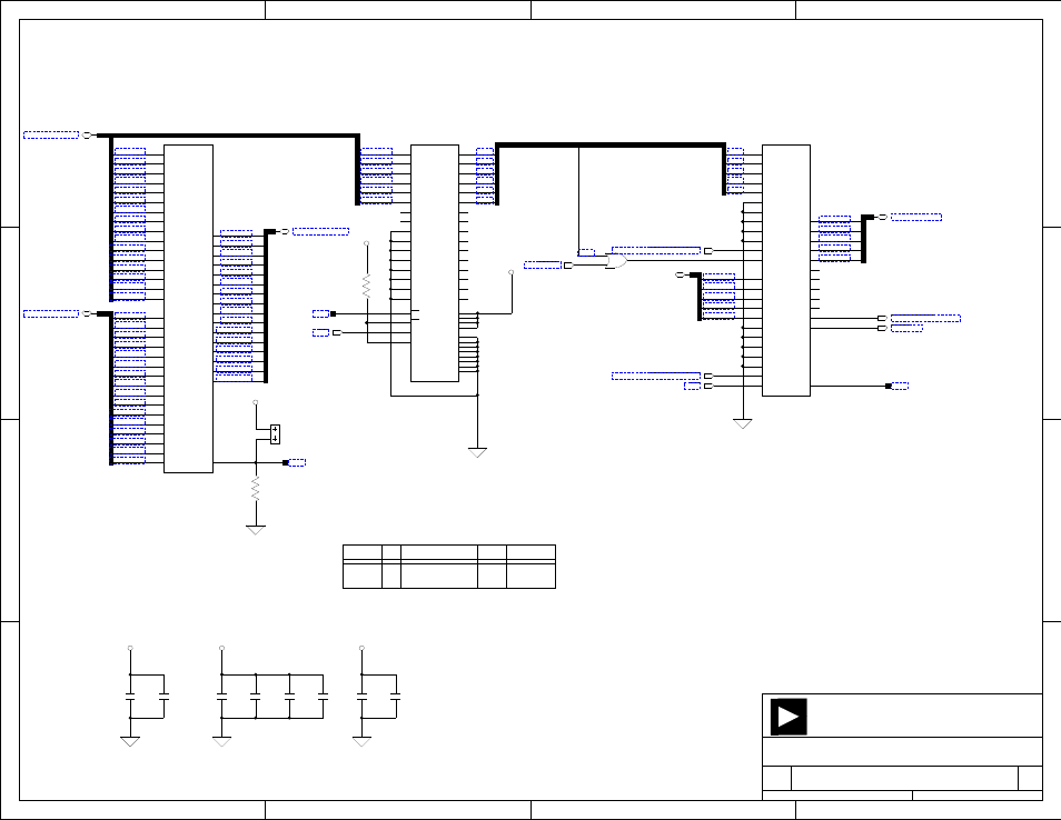 Bus switches, 262_usb_soft_reset, 396_usb_soft_reset | Dsp_d13, Dsp_d1, Dsp_d[0:15, Dsp_d0, Dsp_d2, Dsp_d10, Dsp_d14 | Analog Devices SHARC 82-000197-01 User Manual | Page 29 / 32