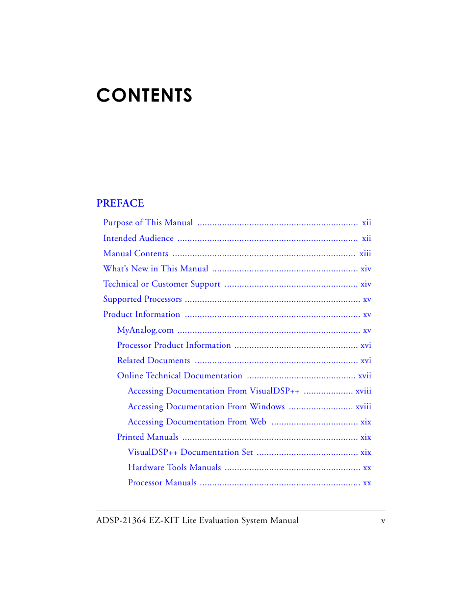 Analog Devices EZ-KIT Lite ADSP-21364 User Manual | Page 5 / 77