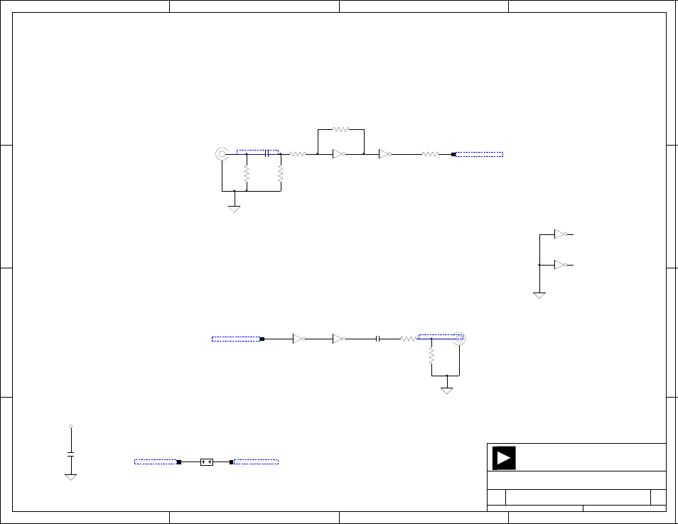 S/pdif connectors, Daip1_spdif_out, Daip18_spdif_in | Devices analog, Spdif connectors, Coax spdif spdif coax input out, Title size board no. date sheet of | Analog Devices EZ-KIT Lite ADSP-21364 User Manual | Page 70 / 77