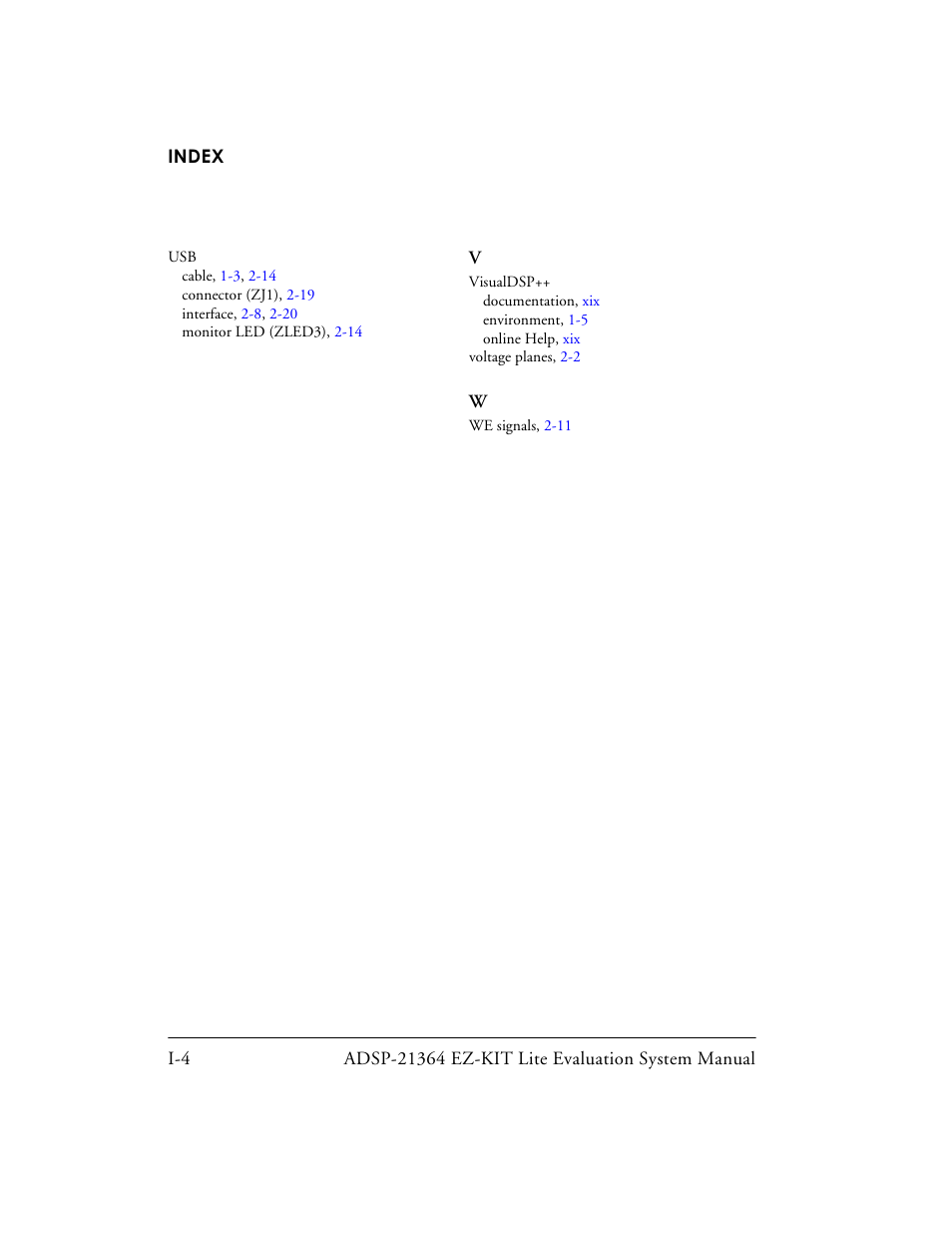 Analog Devices EZ-KIT Lite ADSP-21364 User Manual | Page 77 / 77