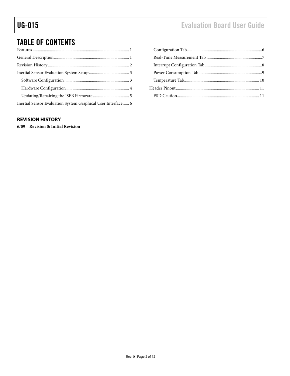 Analog Devices ADXL345 User Manual | Page 2 / 12