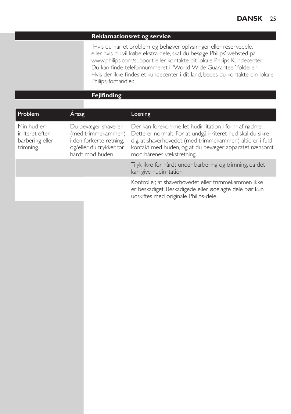 Philips SatinSoft Epilierer User Manual | Page 25 / 146