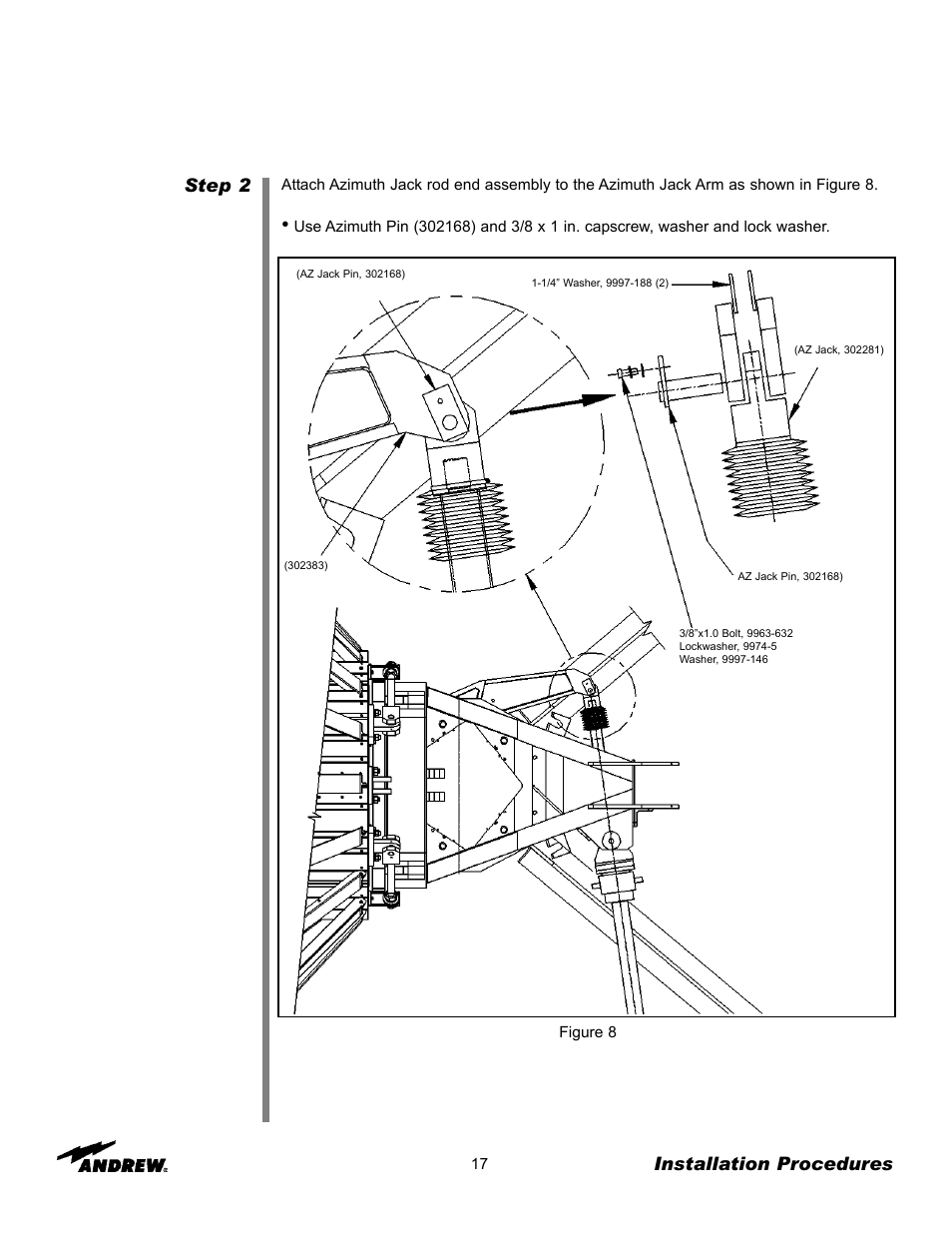 Step 2, Installation procedures | Andrew ES76PK-1 User Manual | Page 16 / 52