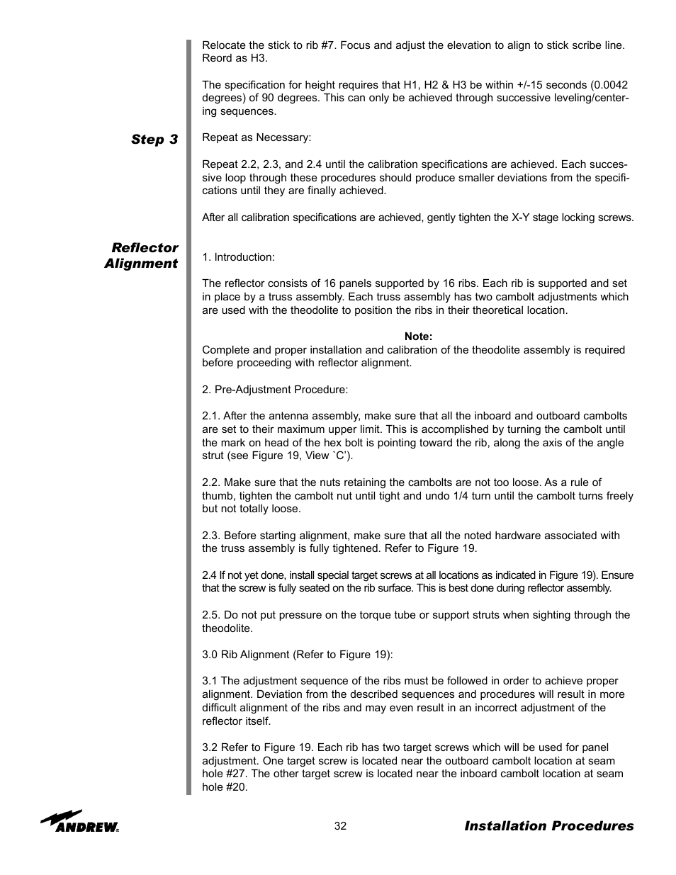 Andrew ES76PK-1 User Manual | Page 30 / 52