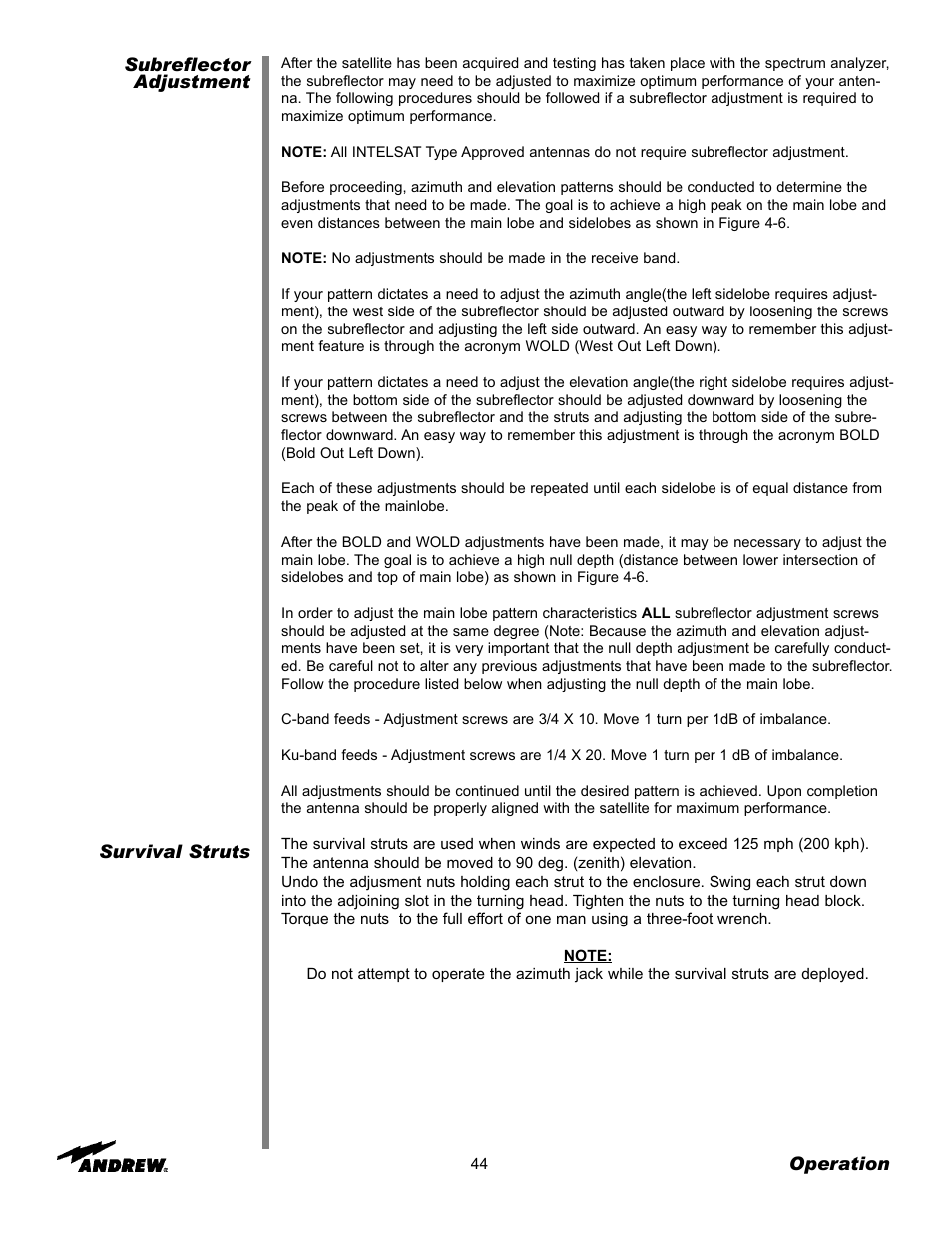 Andrew ES76PK-1 User Manual | Page 42 / 52