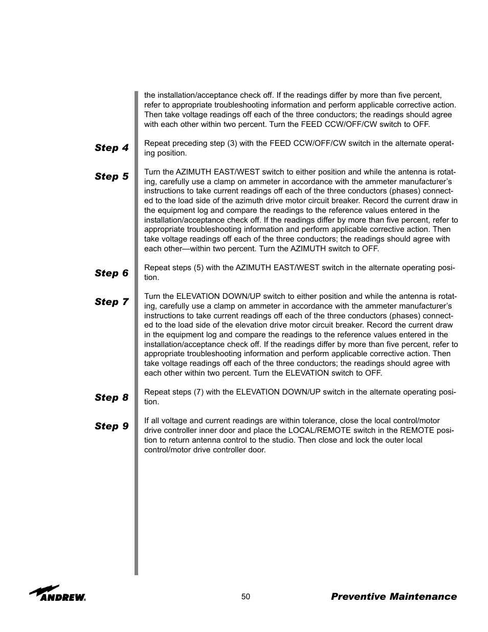 Andrew ES76PK-1 User Manual | Page 48 / 52