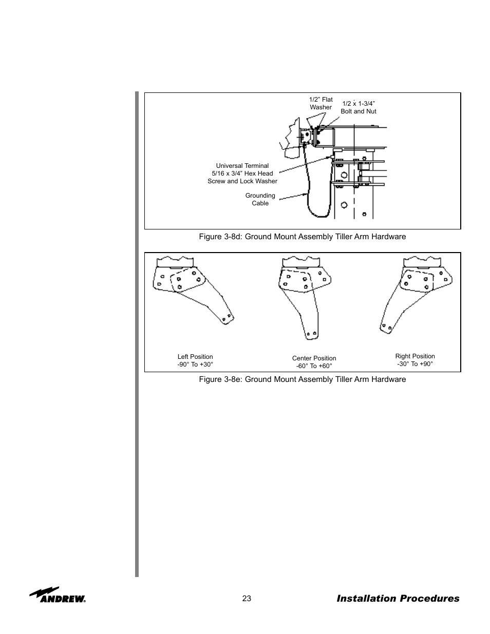 Installation procedures | Andrew 3.7-Meter Earth Station Antenna User Manual | Page 23 / 86