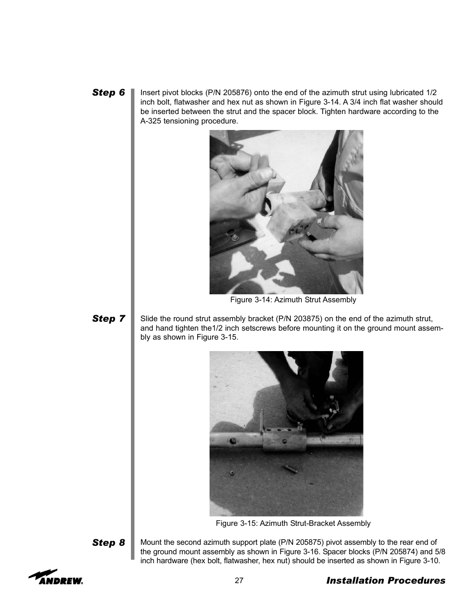 Andrew 3.7-Meter Earth Station Antenna User Manual | Page 27 / 86