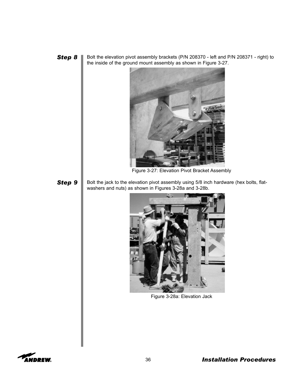 Andrew 3.7-Meter Earth Station Antenna User Manual | Page 36 / 86