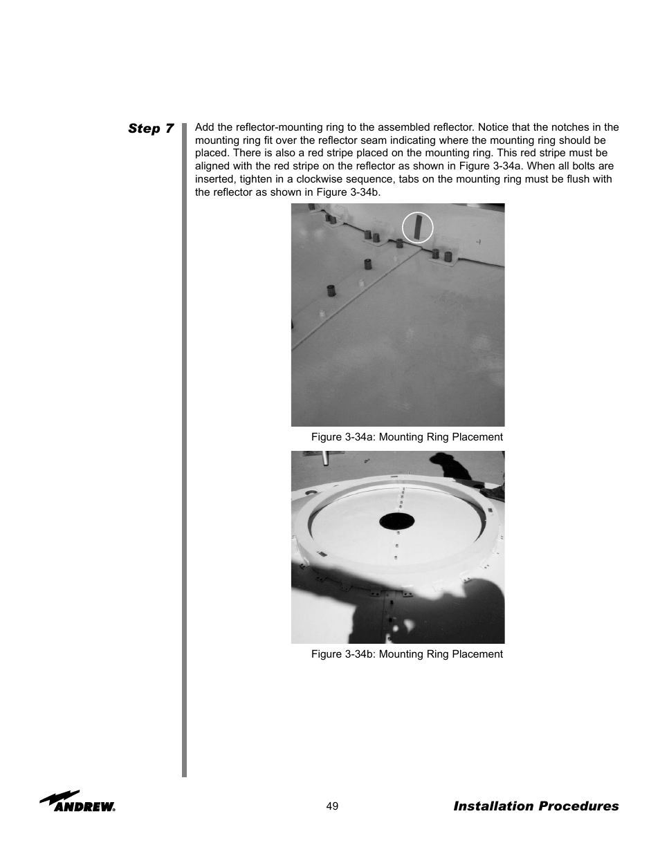 Andrew 3.7-Meter Earth Station Antenna User Manual | Page 49 / 86