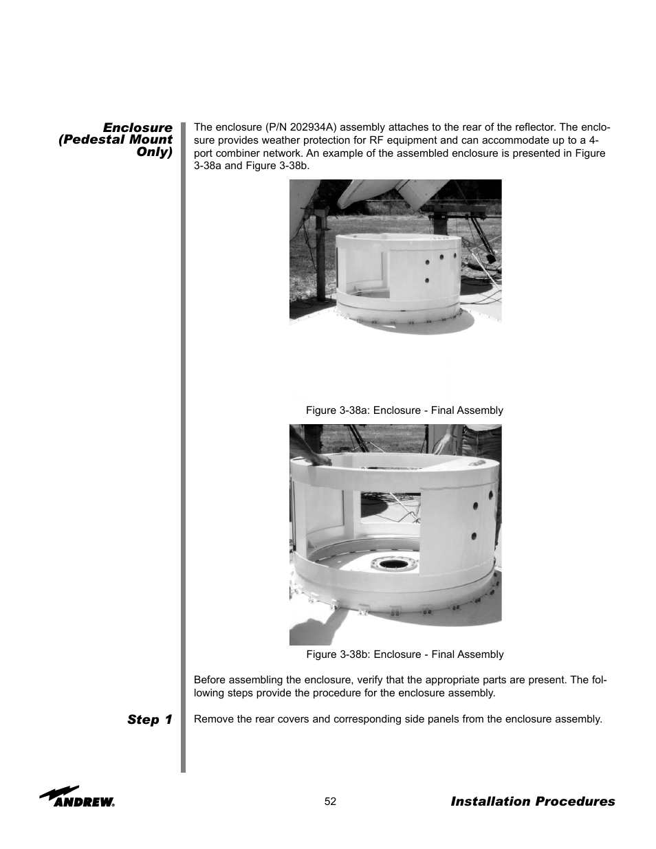 Andrew 3.7-Meter Earth Station Antenna User Manual | Page 52 / 86