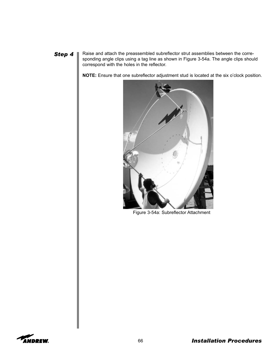 Andrew 3.7-Meter Earth Station Antenna User Manual | Page 66 / 86