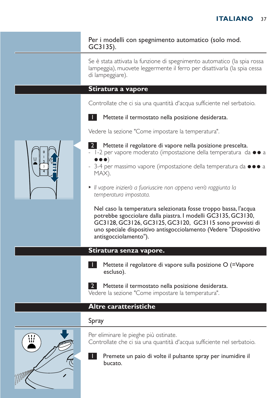 Philips Dampfbügeleisen User Manual | Page 37 / 44