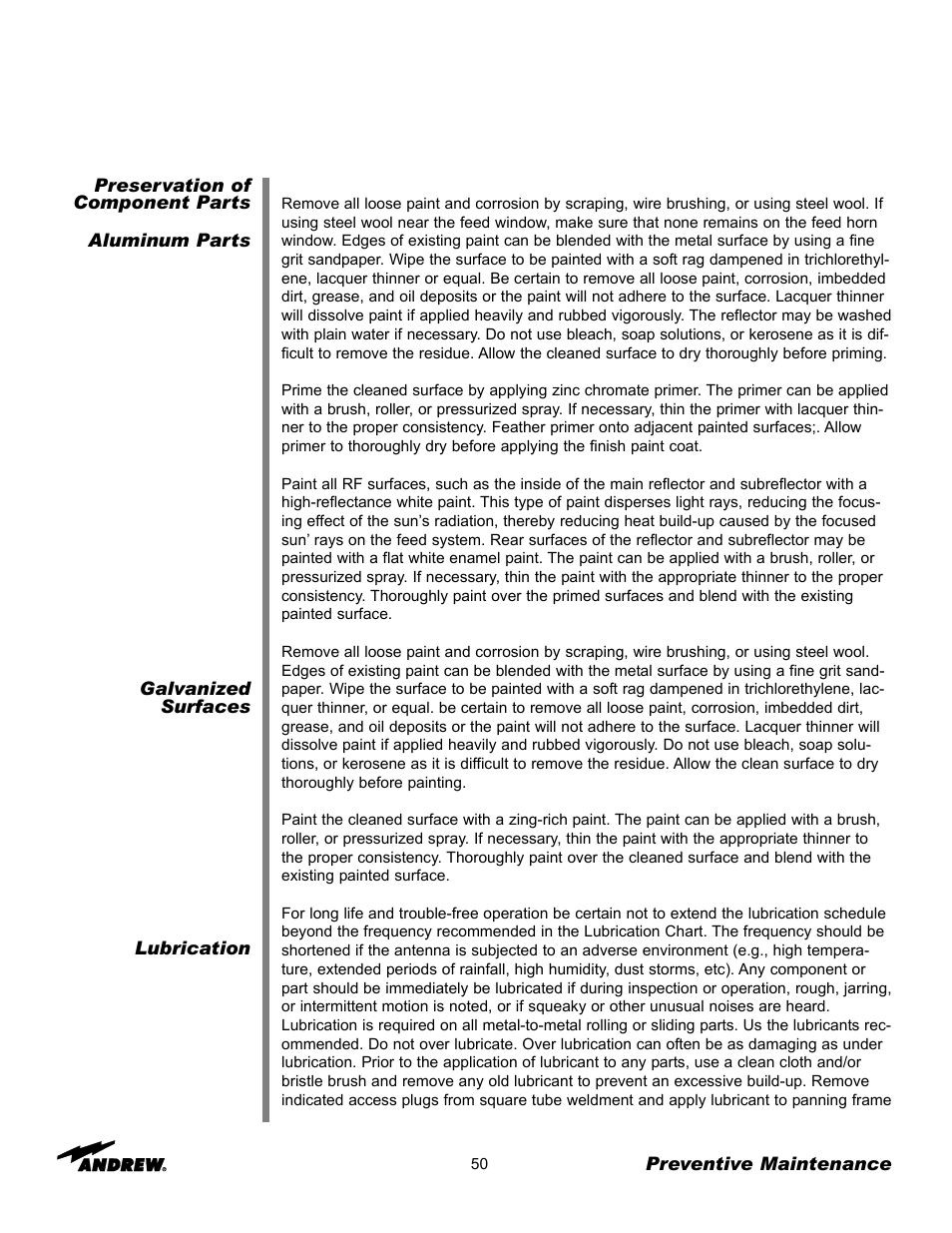 Andrew 5.6-Meter ESA User Manual | Page 50 / 54