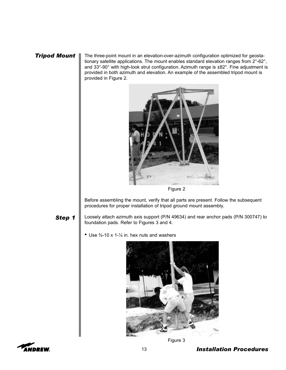 Andrew ES45T User Manual | Page 13 / 81