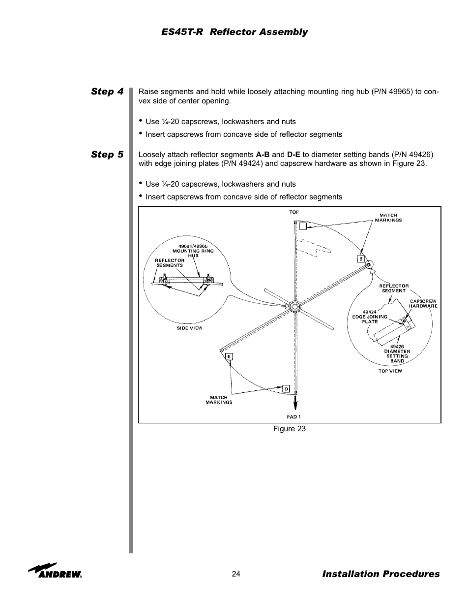 Andrew ES45T User Manual | Page 24 / 81