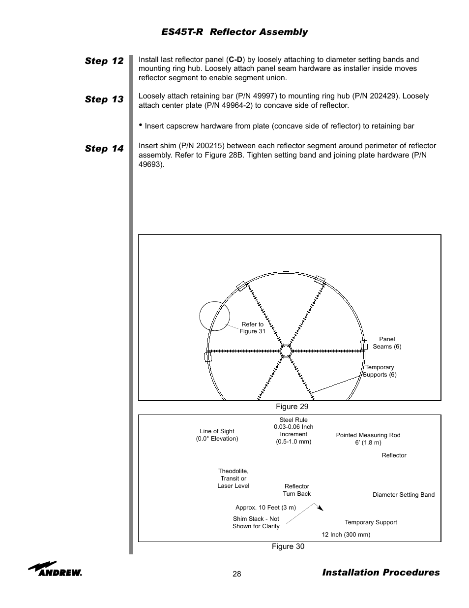 Es45t-r reflector assembly | Andrew ES45T User Manual | Page 28 / 81