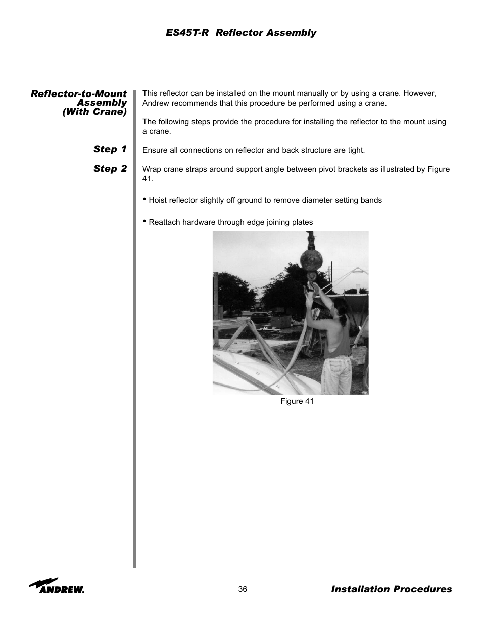 Andrew ES45T User Manual | Page 36 / 81