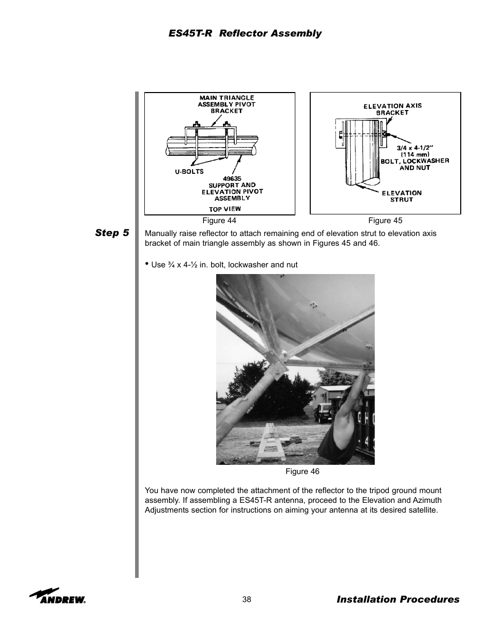 Andrew ES45T User Manual | Page 38 / 81