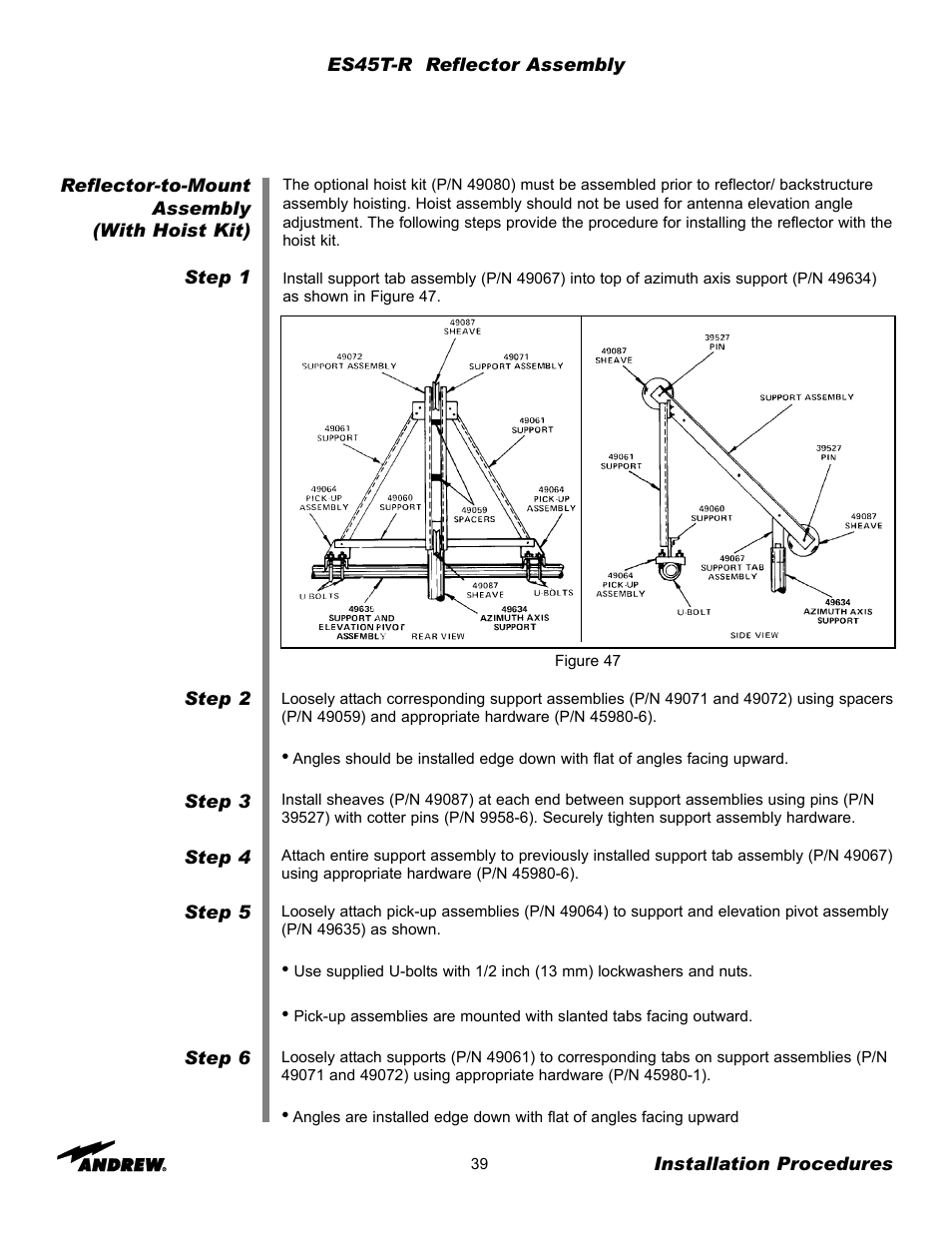 Andrew ES45T User Manual | Page 39 / 81