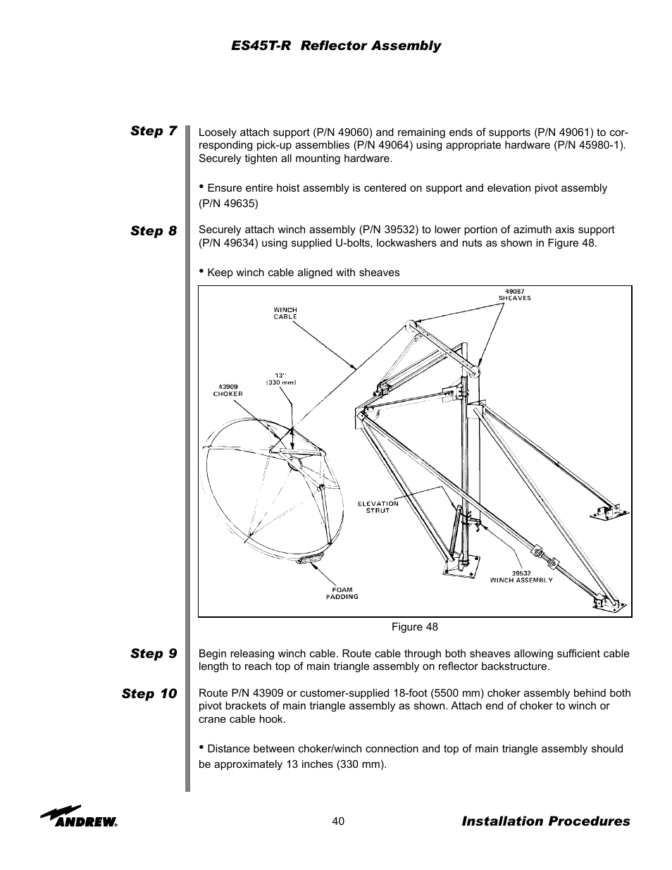 Andrew ES45T User Manual | Page 40 / 81