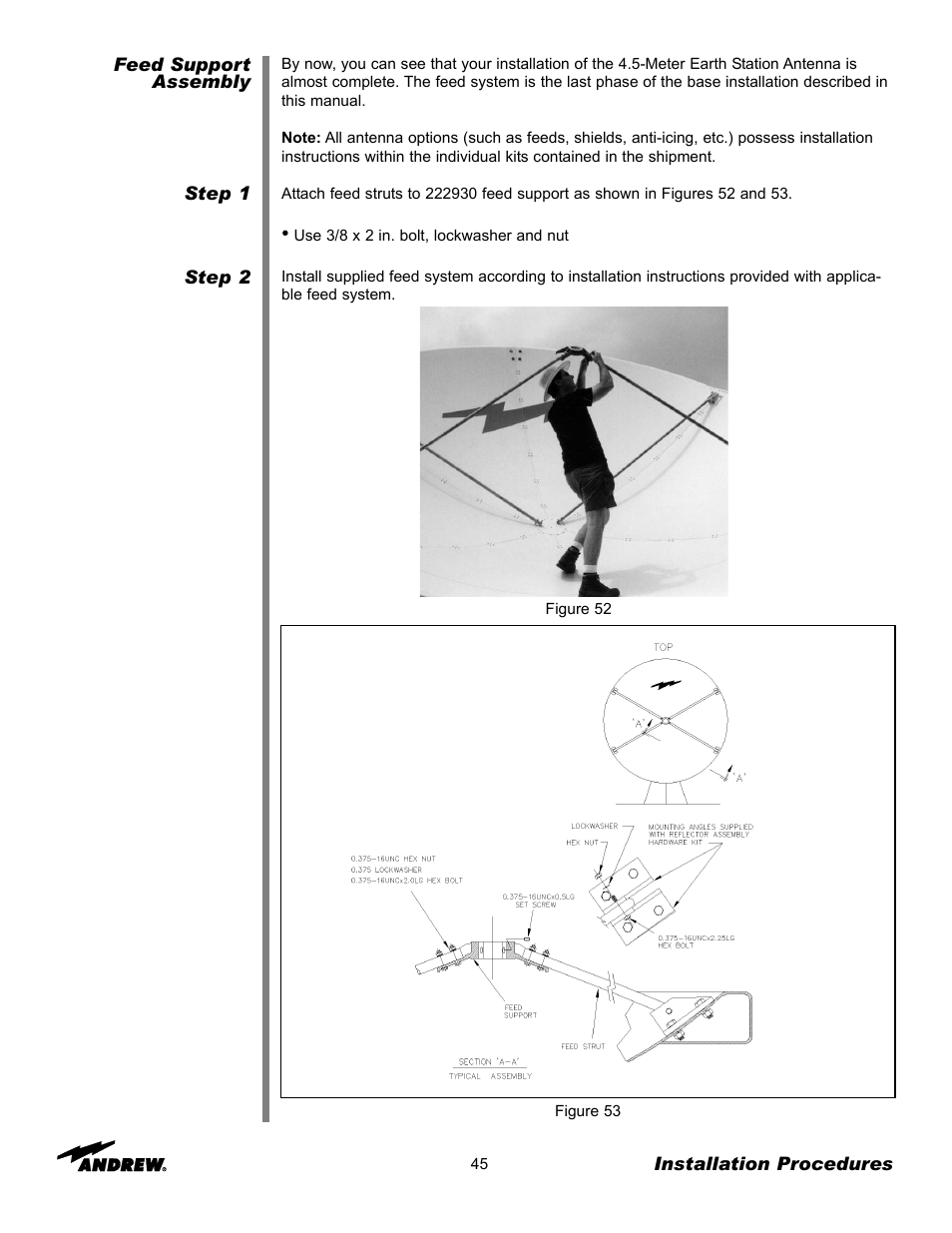 Andrew ES45T User Manual | Page 45 / 81