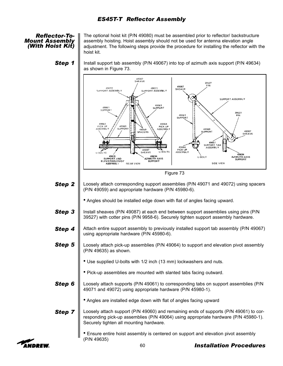 Andrew ES45T User Manual | Page 60 / 81