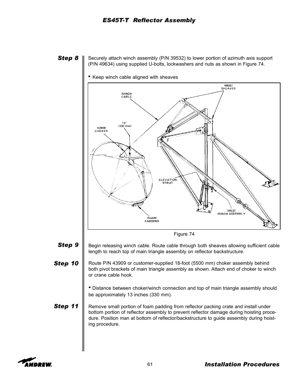 Andrew ES45T User Manual | Page 61 / 81