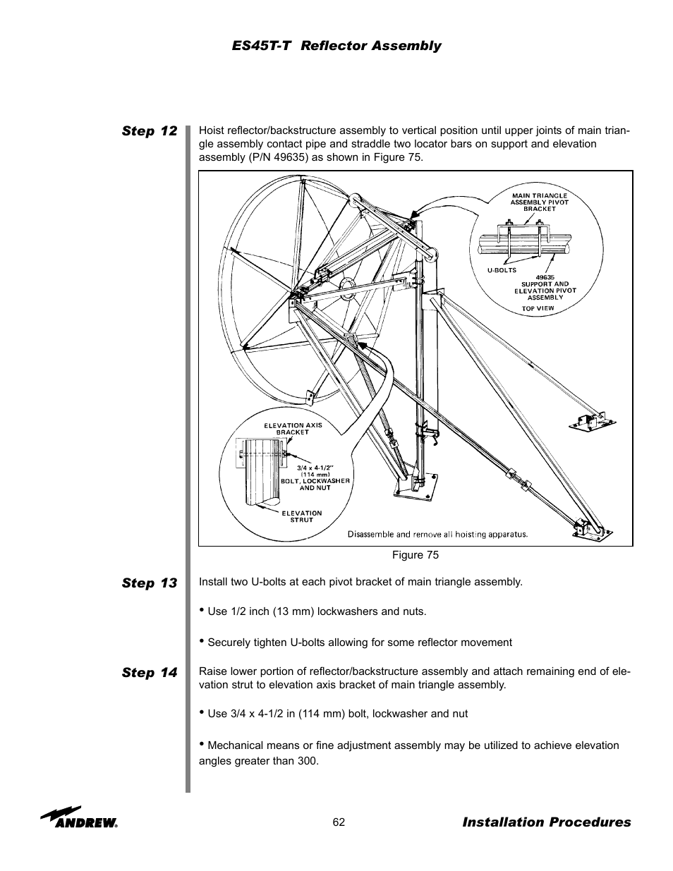 Andrew ES45T User Manual | Page 62 / 81