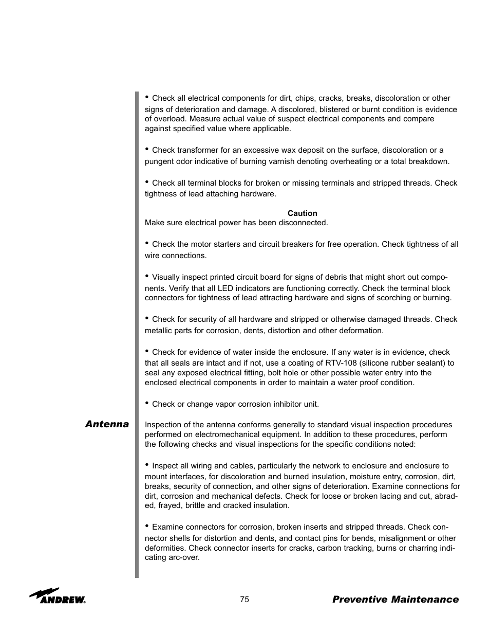 Andrew ES45T User Manual | Page 75 / 81