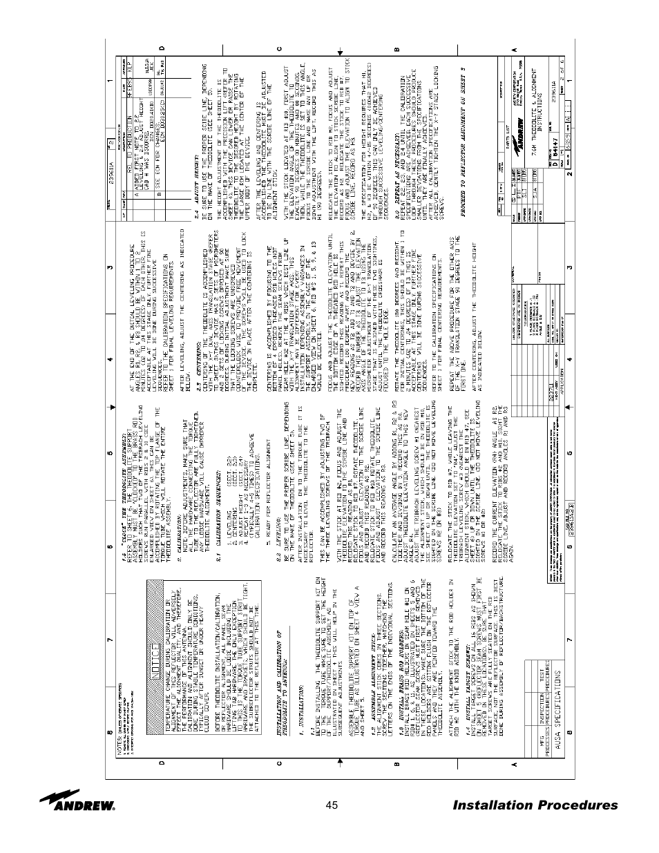 Andrew 7.6-Meter ESA User Manual | Page 45 / 69