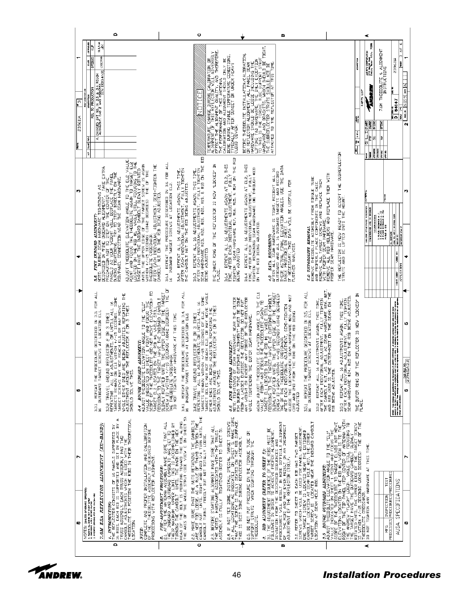 Andrew 7.6-Meter ESA User Manual | Page 46 / 69