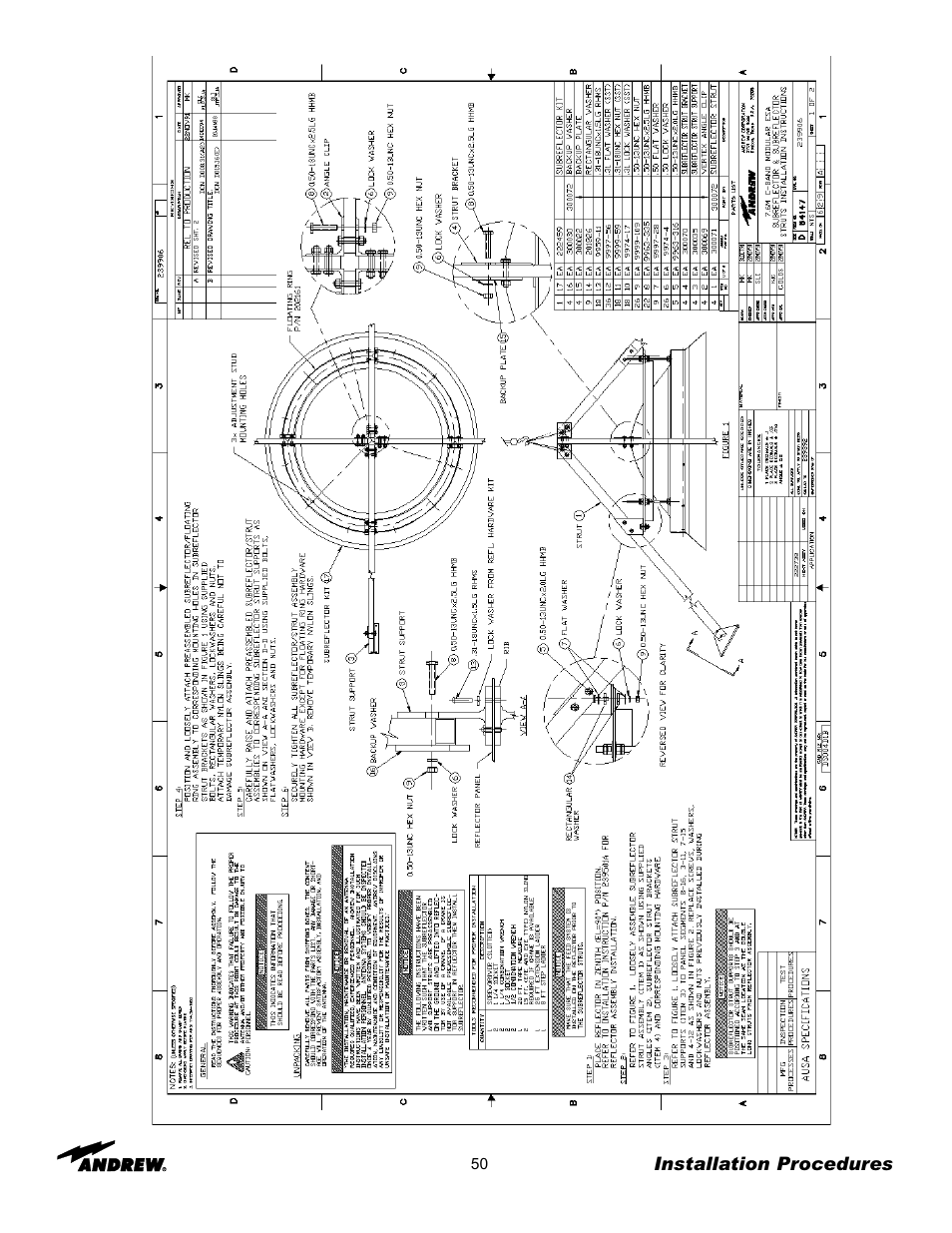 Andrew 7.6-Meter ESA User Manual | Page 50 / 69