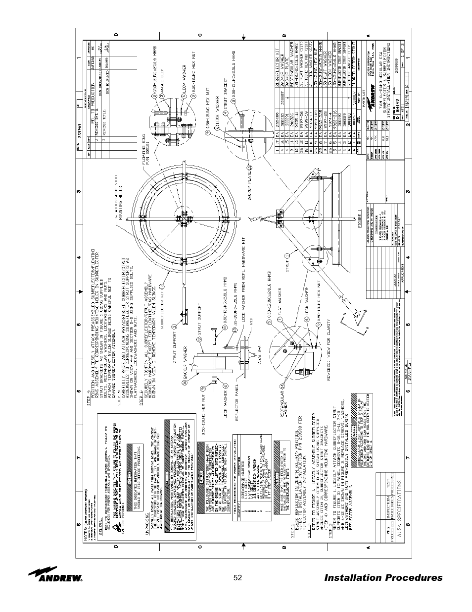 Andrew 7.6-Meter ESA User Manual | Page 52 / 69