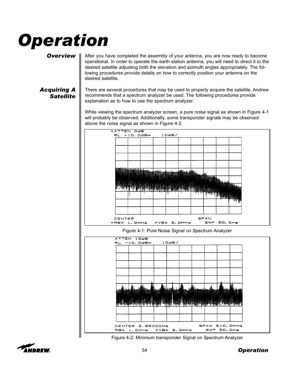 Operation | Andrew 7.6-Meter ESA User Manual | Page 54 / 69