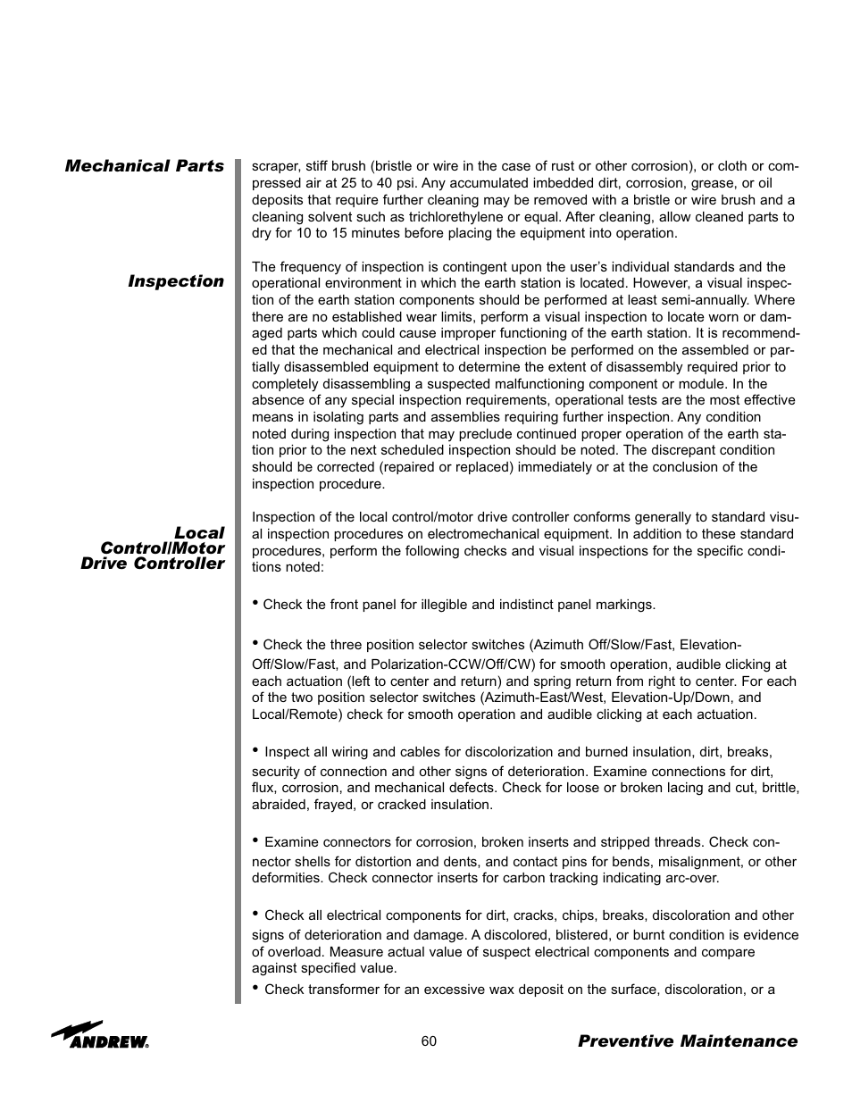 Andrew 7.6-Meter ESA User Manual | Page 60 / 69