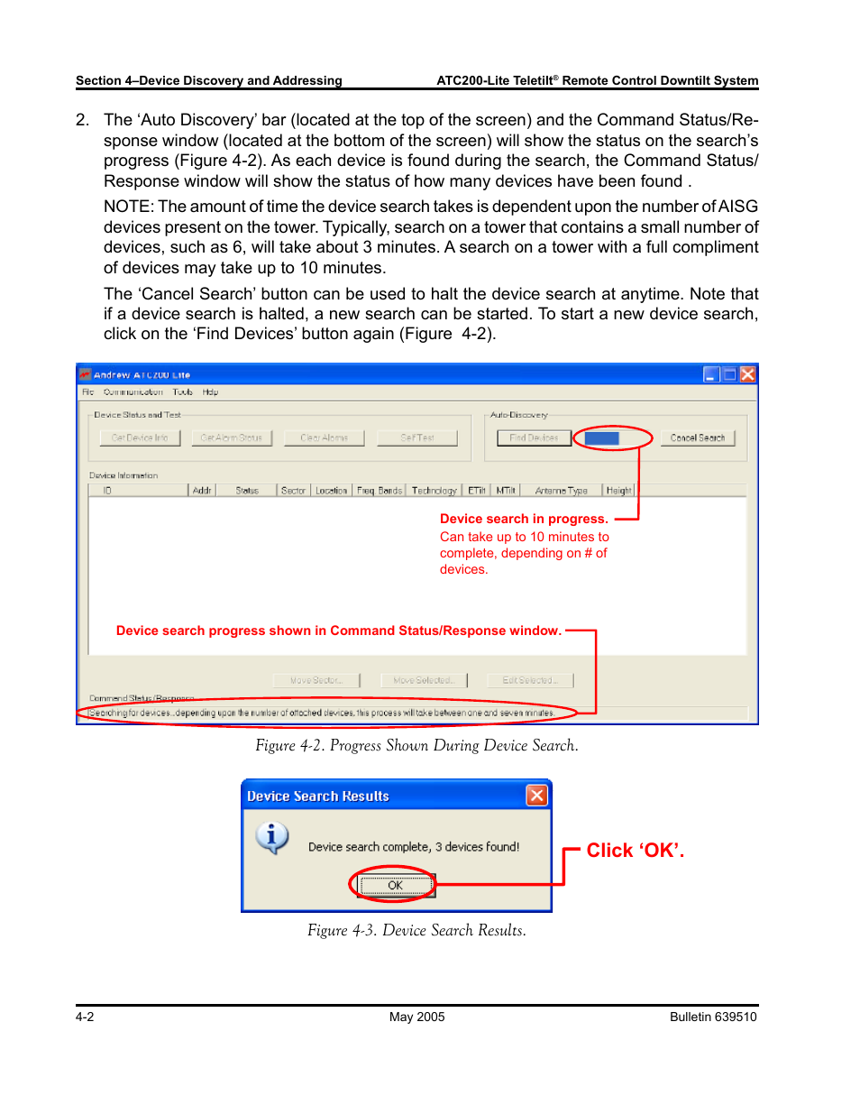 Click ‘ok | Andrew ATC200-Lite User Manual | Page 26 / 66
