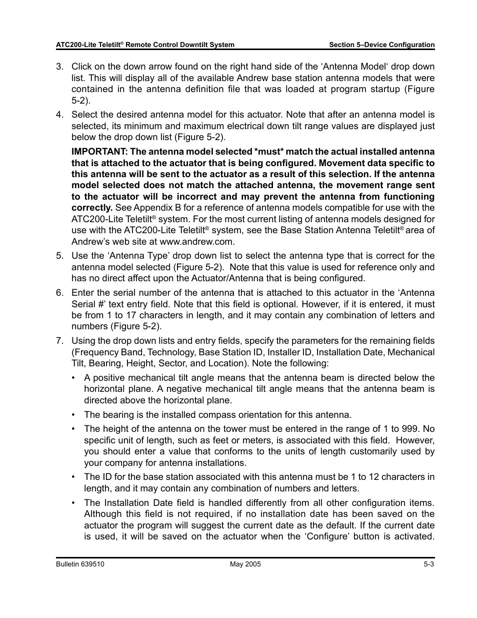 Andrew ATC200-Lite User Manual | Page 35 / 66