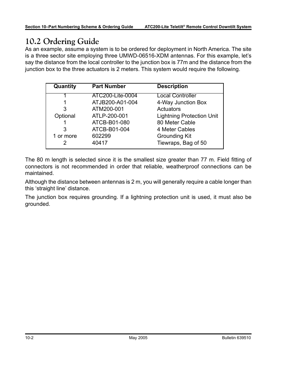 2 ordering guide | Andrew ATC200-Lite User Manual | Page 60 / 66