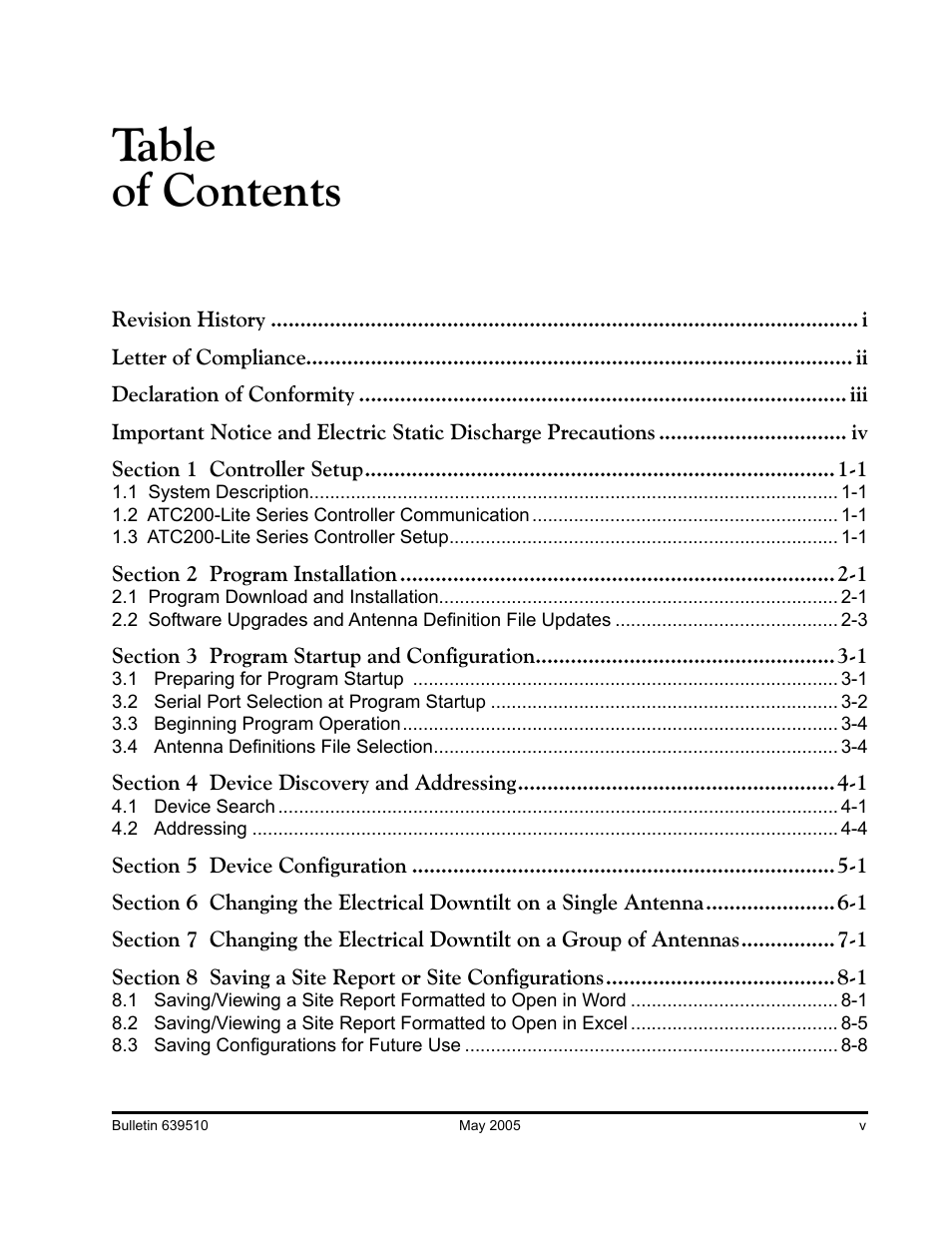 Andrew ATC200-Lite User Manual | Page 9 / 66