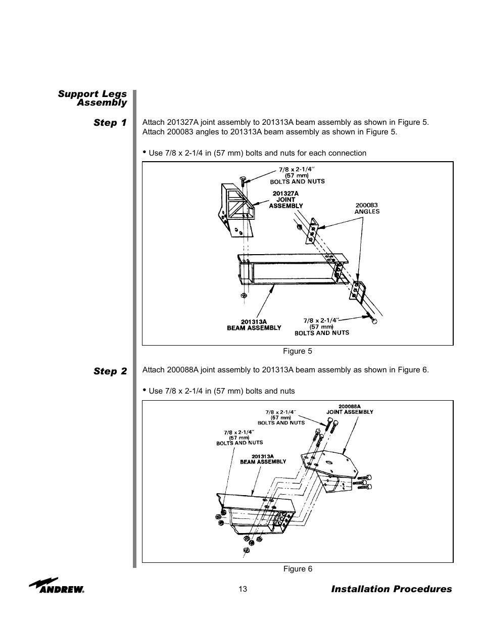 Andrew 7.3-METER EARTH STATION ANTENNA ES73 User Manual | Page 13 / 69