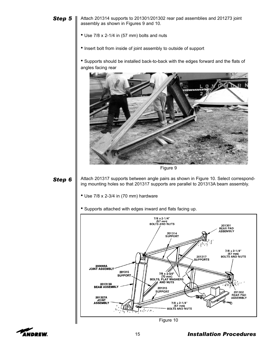 Andrew 7.3-METER EARTH STATION ANTENNA ES73 User Manual | Page 15 / 69