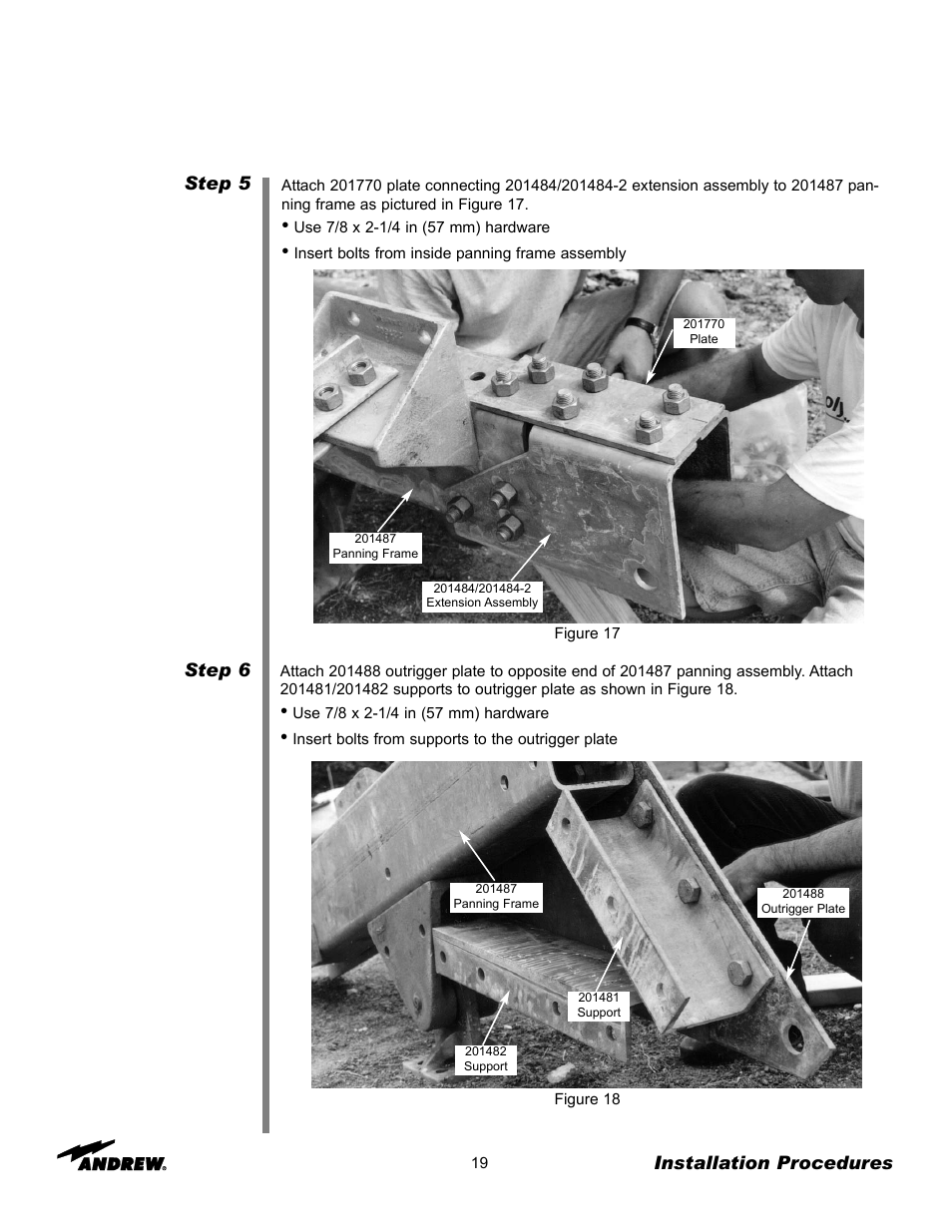 Andrew 7.3-METER EARTH STATION ANTENNA ES73 User Manual | Page 19 / 69