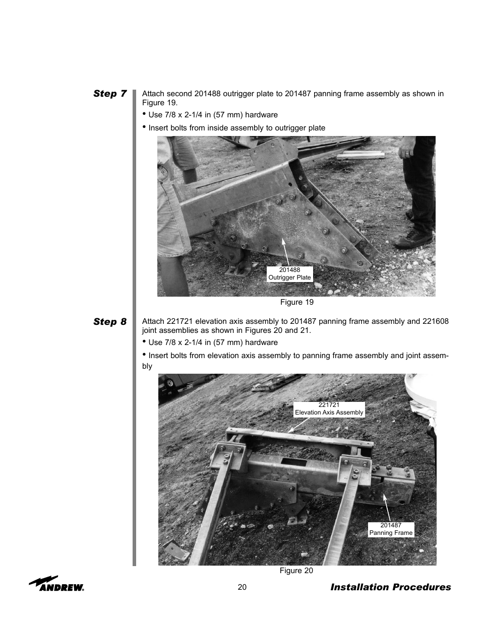 Andrew 7.3-METER EARTH STATION ANTENNA ES73 User Manual | Page 20 / 69