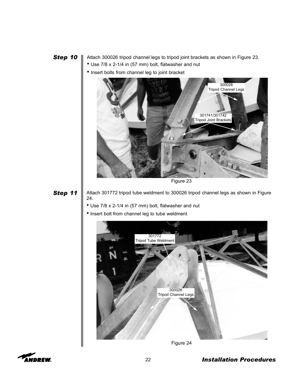 Andrew 7.3-METER EARTH STATION ANTENNA ES73 User Manual | Page 22 / 69
